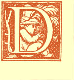 Decorated letter D