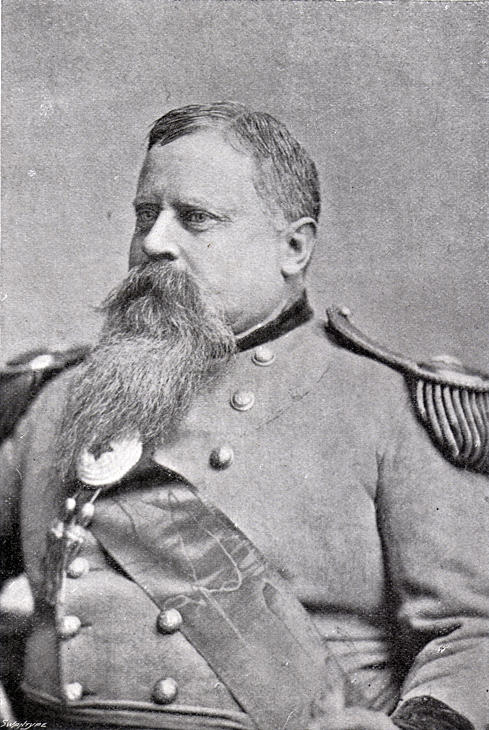 Photograph of a portrait of General Fitzhugh Lee in uniform.