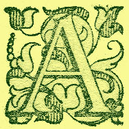 manuscript letter A